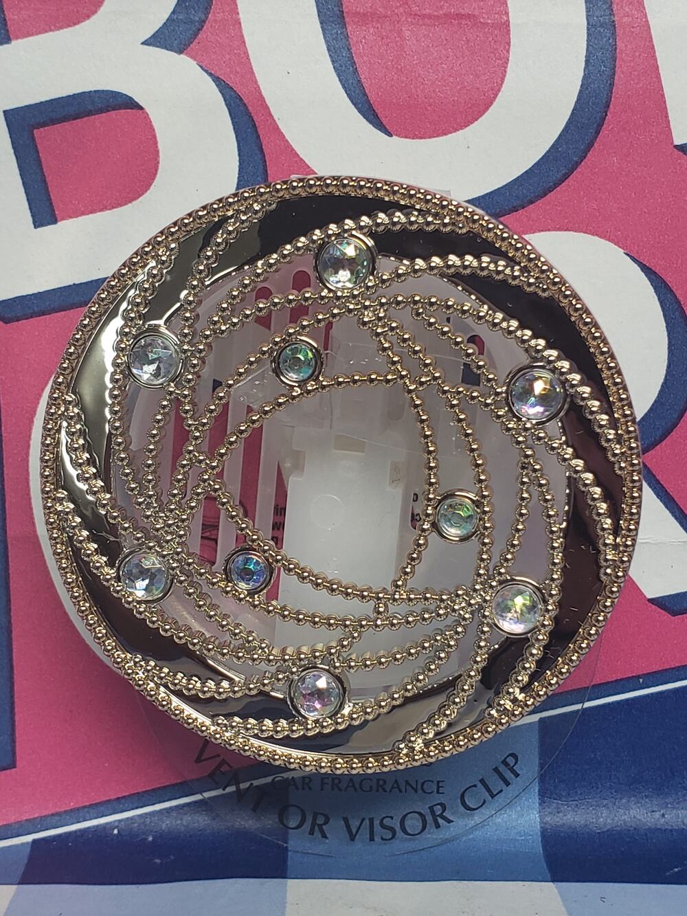 BBW Gold Pearl  Visor & Vent Clip Car Fragrance Holder Vehicle Scent Decor